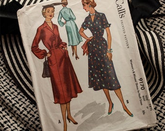 50's McCall's 9170 Day Dress in Half Sizes