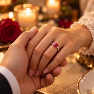 Anel com Rubi Oval, Anel Solitário com Rubi de 0,97 CT, Anel de Noivado com Rubi, Anel com Pedra de Nascimento de Julho, Presente de Aniversário para Ela, Anel de Compromisso
