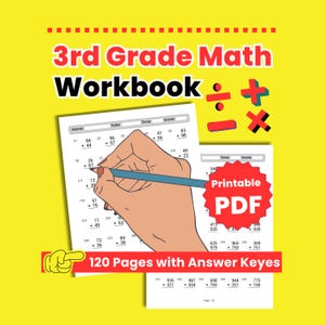 3rd Grade Math Workbook | Addition, Subtraction, Multiplication, Division (PDF)