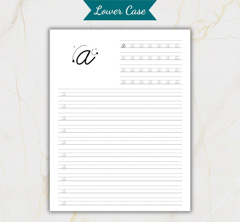 Cursive Handwriting Workbook Printable | Alphabet, Words & Quotes ...