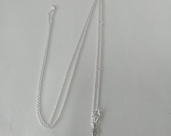 Colar Pandora em prata de lei com corrente ajustável de 70 cm/90 cm