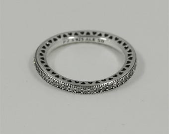 Pandora Sparkle & Hearts Ring