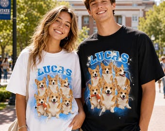 Camiseta personalizada con foto pirata, camiseta con cara personalizada, camiseta vintage de los 90 para novio/novia, camiseta personalizada con foto de mascota, regalo para ella o para él.