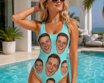 Bikini con cara personalizada, traje de baño con foto personalizada, regalo divertido para despedida de soltera