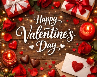 Arte de pared imprimible para San Valentín: decoración romántica de amor