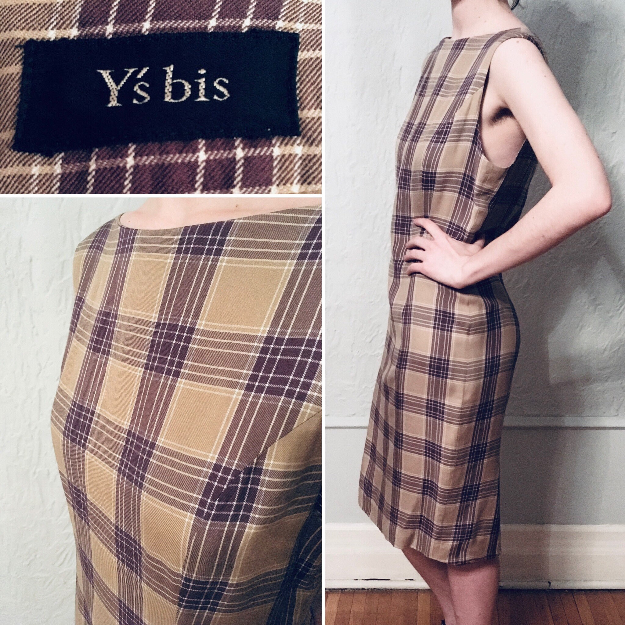 Y's // Yohji YAMAMOTO Plaid Dress // Y's Bis Limi Feu - Etsy Y's // Yohji YAMAMOTO Plaid Dress // Y's Bis Limi Feu - Etsy
