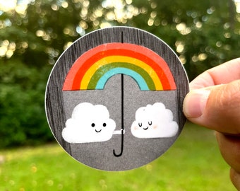 Cozy Clouds vinyl sticker
