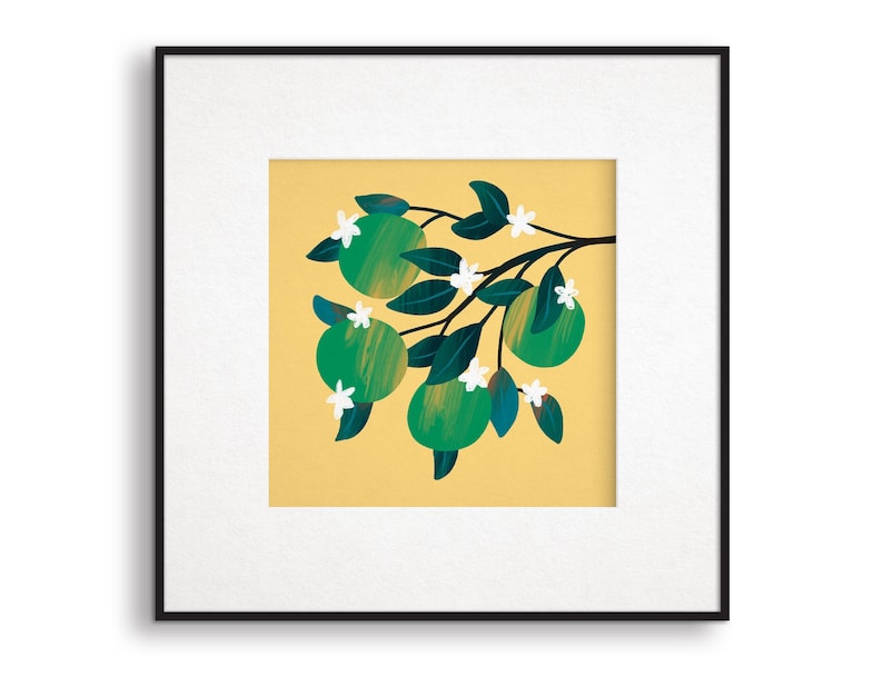 Lime Citrus Art Print