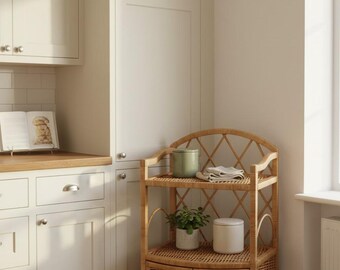 Wicker Storage Cabinet Bookcase Shelf for College Dorm Storage Bathroom Cabinet Shoe Rack Coastal Cottage Furniture Decor Style Kitchen