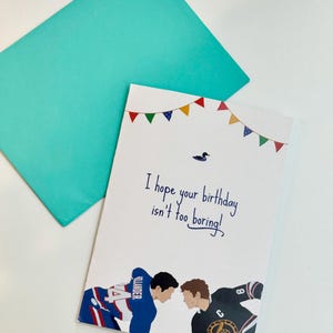 Heated Rivalry Birthday Card | Hockey Theme | Shane Hollander | Ilya Rozanov | Booktok | Digital Download