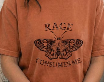 Gothic Moth Shirt Dark Graphic Tee Alternative Fashion Gift