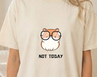 Funny Hamster Shirt Sarcastic Animal Tee Rodent Lover Gift Introvert Humor Meme Graphic TShirt