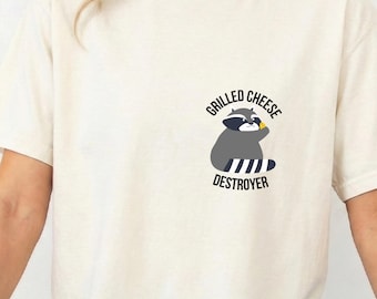 Raccoon Sandwich Shirt Funny Trash Panda Graphic Food Humor Animal Lover Gift