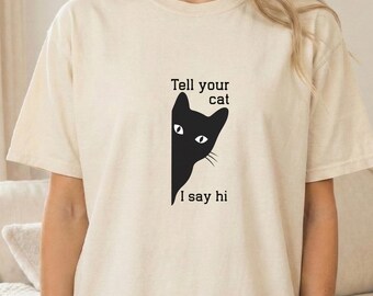 Shirt grappige kattenliefhebber Introverte humor T-shirt katteneigenaar cadeau grafisch T-shirt huisdier