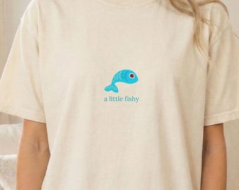 Funny Fish Shirt Ocean Lover Graphic Tee Marine Life Beach Gift