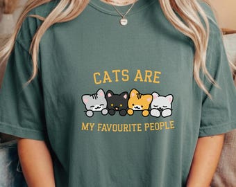Funny Cat Lover Shirt Cat Mom Gift Feline Graphic Tee Animal