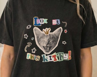 Funny Animal Collage Shirt Surreal Meme Graphic Tee Internet Humor Weird Art Gift Trendy TShirt