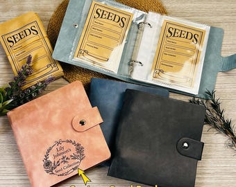 Personalisiertes Garten-Samen-Buch | Personalisierte Organizer Sammelmappe, Geschenk für Gärtner