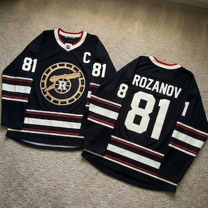 Rozanov Hollander hockeyjersey T-shirt – Unisex V-hals streetwear, lange mouwen geïnspireerd op de rivaliteit