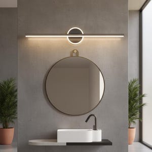 モダンなLEDウォールランプ：寝室、浴室の鏡照明、化粧台照明に最適なミニマルな照明器具