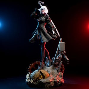 2B NieR Automata STL Statue | YoRHa Android 3D Print