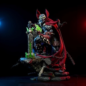Modelo de impresión 3D STL de Spawn / Estatua del Guerrero del Infierno / Figura del Antihéroe Oscuro