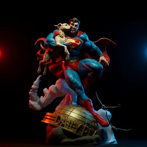 Busto de héroe volador STL / Estatua de cómic Archivo para impresión 3D (Descarga digital)