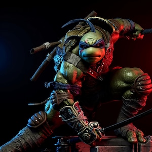 Leonardo Turtle STL, Dual Katana 1:6 Statue, Ninja Fan Art