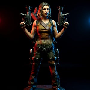 Alice Resident Evil – Figurine Résine 3D Fan Art