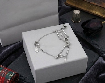 In Box 925 Silver Human Skeleton Bracelet | Vivienne Westwood Bracelet, Gifts