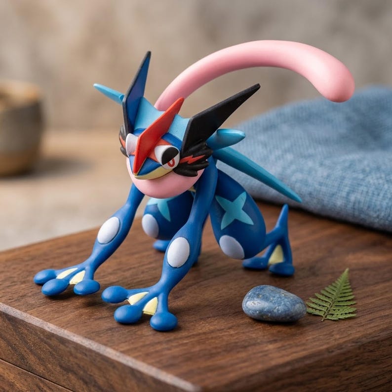 Pokemon Greninja Figure – Greninja Figurine – Ninja Pokemon Collectible