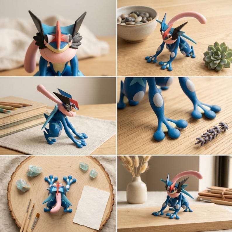 Pokemon Greninja Figure – Greninja Figurine – Ninja Pokemon Collectible