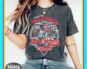 Retro Lightning McQueen Radiator |Funny Cute Trend |Matching Set |Unisex Tshirt Hoodie |Kids Tee Baby Romper | Premium DTF Print|Gift| NA717