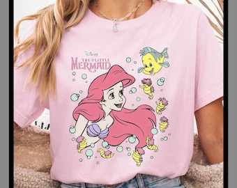 Disney The Little Mermaid | Funny Cute Trend | Matching Set | Unisex Tshirt Hoodie | Kids Tee Baby Romper | Premium DTF Print|Gift| NA671