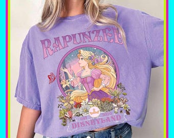 Disney Rapunzel Blumen | Lustiger niedlicher Trend | Passendes Set | Unisex Tshirt Hoodie | Kinder T-Shirt Baby Strampler | Premium DTF Druck|Geschenk| NA647