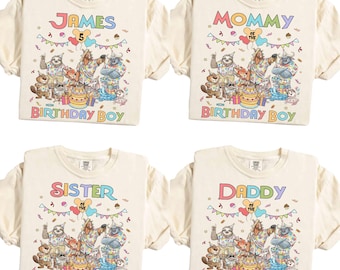 Disney Zootopia Birthday Boy |Funny Cute Trend|Matching Set|Personalized|Unisex Tshirt Hoodie|Kids Tee Romper|Premium DTF Print|Gift| NA261