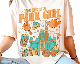 Disney Life Park Girl Castle | Funny Cute Trend | Matching Set | Unisex Tshirt Hoodie | Kids Tee Baby Romper | Premium DTF Print|Gift| NA115