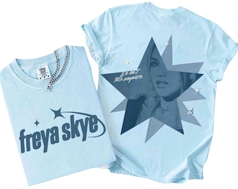 Freya Skye Silent / Divertida y linda tendencia / Conjunto a juego / Sudadera unisex con capucha / Camiseta infantil para bebé / Impresión DTF premium de 2 caras / Regalo / NA219