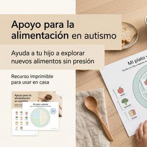 Autism Picky Eating Printable | Visual Food Cards & Plate | Help Kids Explore New Foods Without Pressure