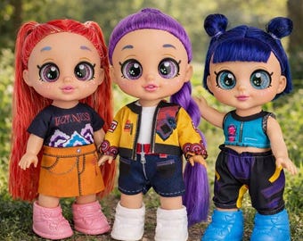 K Pop Demon Hunter Dolls, K Pop Dolls Set For Kids, Anime Style K Pop Collectible Dolls, Demon Hunter Dolls, Gift For k Pop Fans, Rumi, Mira