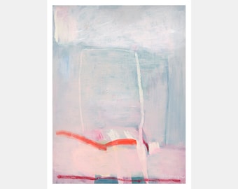 Abstract ART, giclée, LOLA DONOGHUE, limited edition, pink, grey, portrait 'Tier 4'