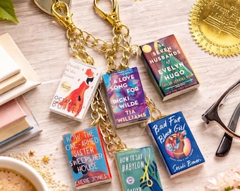 Miniature Book Charms & Chain