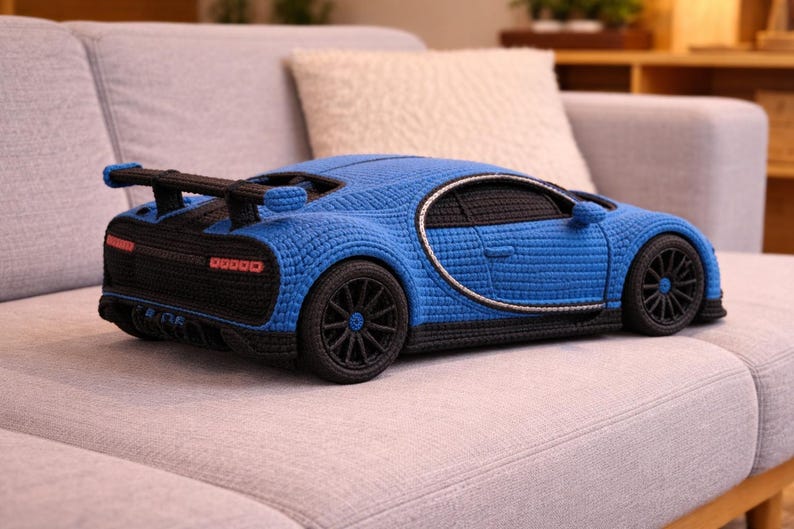 Realistic Crochet Car Pattern PDF, Amigurumi Sports Car Pattern Toy Car ...