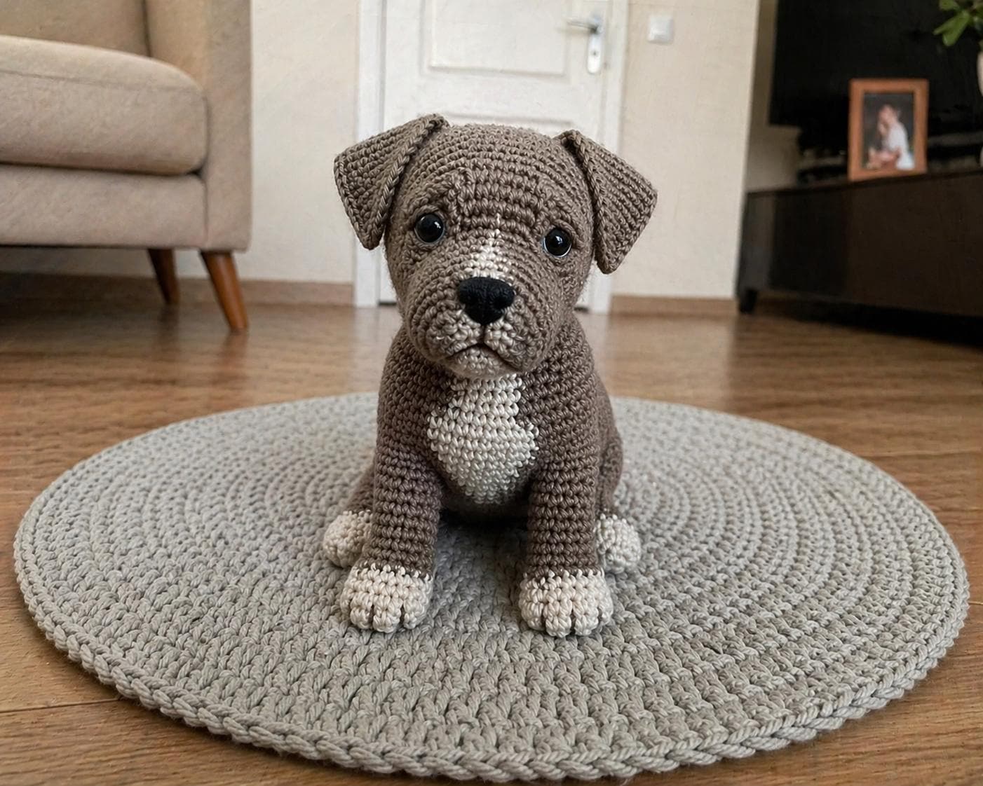 30 Pitbull Crochet Patterns for Amigurumi, Blankets, Pillows, and More 11 Realistic Pitbull Puppy Tutorial PDF