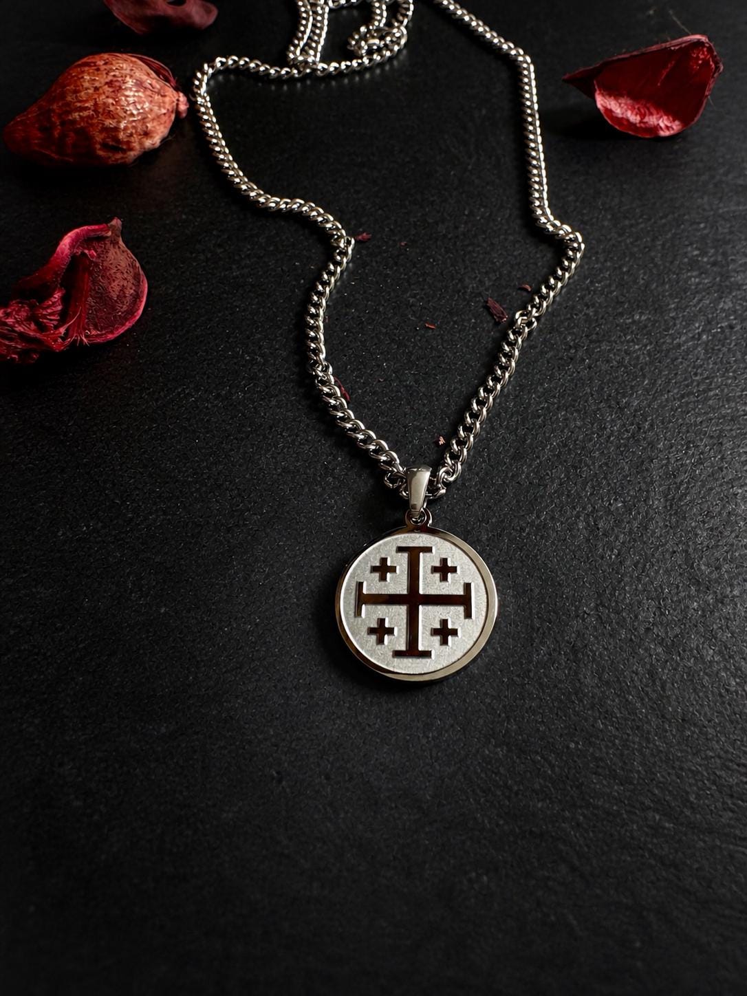 Cross of lorraine pendant - Etsy 日本