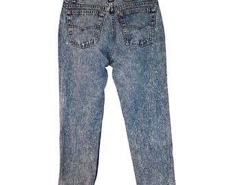 Vintage Levi’s Acid Wash 80's Blue Jeans 32x30 Made in USA Vintage Denim