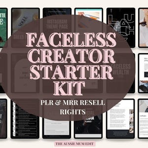 Faceless Creator Pro Bundle | Passive Income Canva Templates (PLR & MRR) image 1