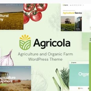 Agricola - Agriculture and Organic Farm WordPress Theme download image 1
