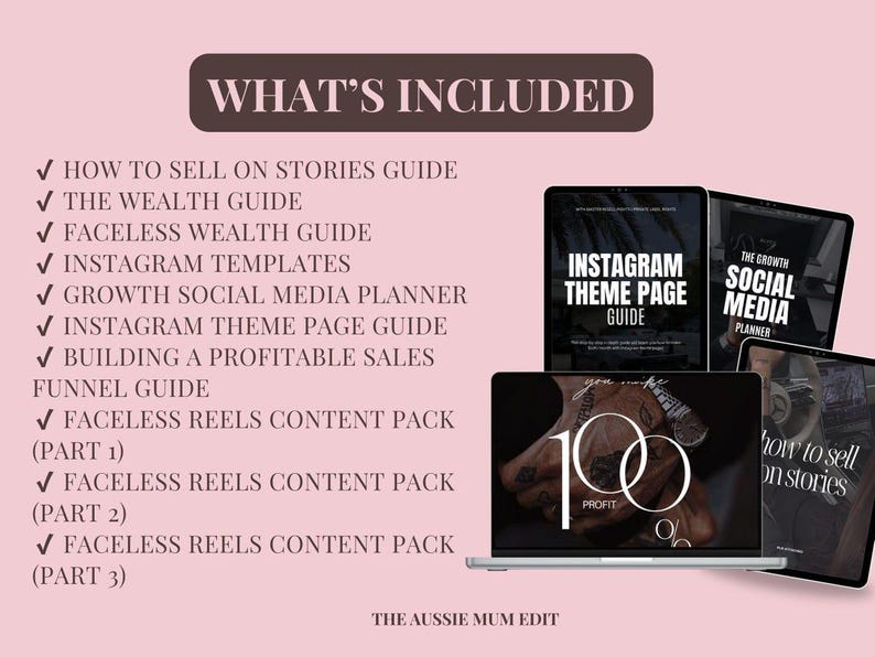 Faceless Creator Pro Bundle | Passive Income Canva Templates (PLR & MRR) image 7