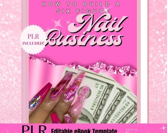 eBook PLR - Nail Business, Canva eBook-sjabloon, DFY, passief inkomen, gedaan voor jou, doorverkopen